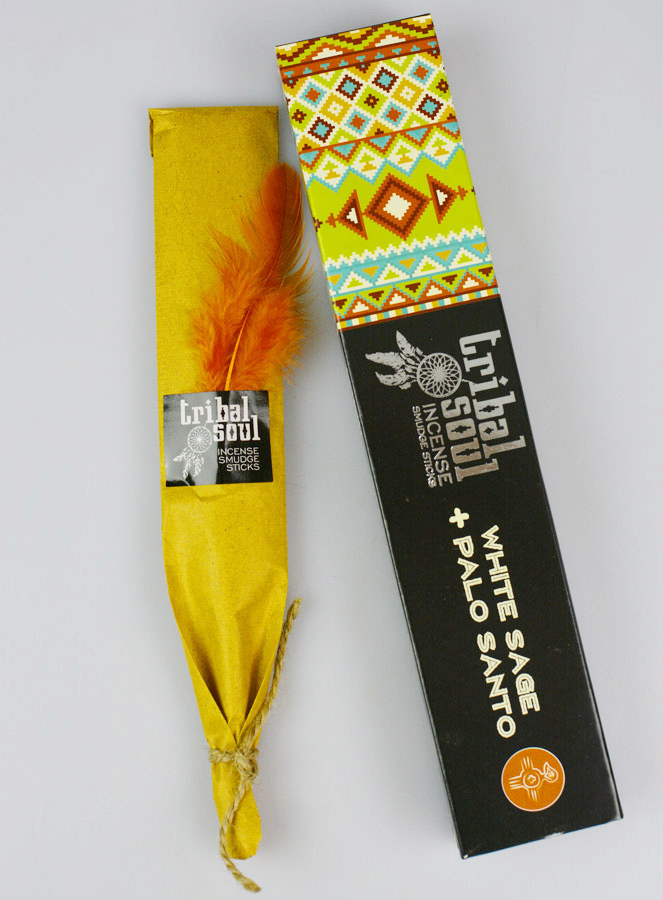 Encens Bâtonnets Tribal Soul - Sauge Blanche & Palo Santo 15g (pic 1)