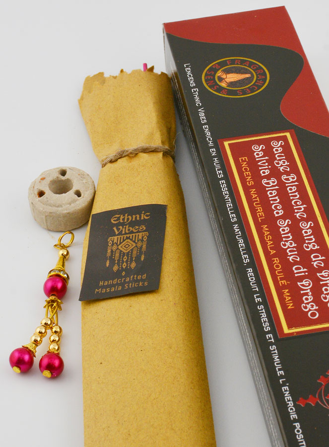 Encens Masala Sauge Blanche & Sang de Dragon -15g (pic 4)