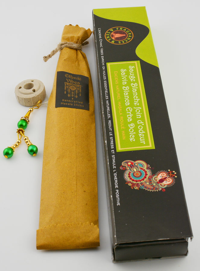 Encens Masala Sauge Blanche & Sweet Grass -15g (pic 2)