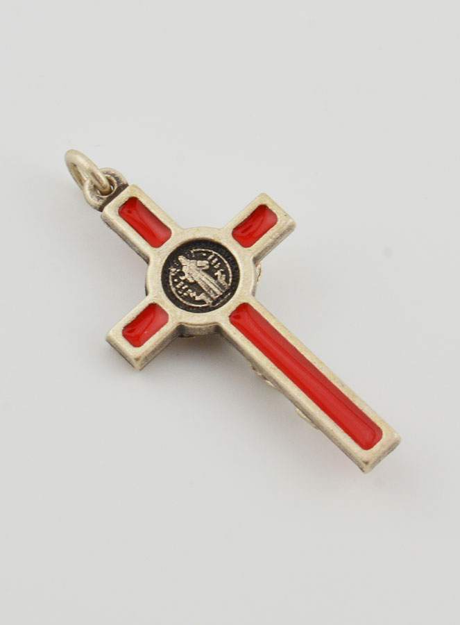 Pendentif Croix de Saint Benoit Rouge (pic 3)