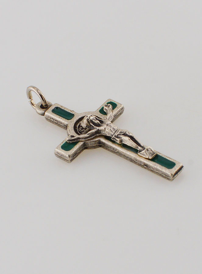 Pendentif Croix de Saint Benoit - Vert (pic 2)