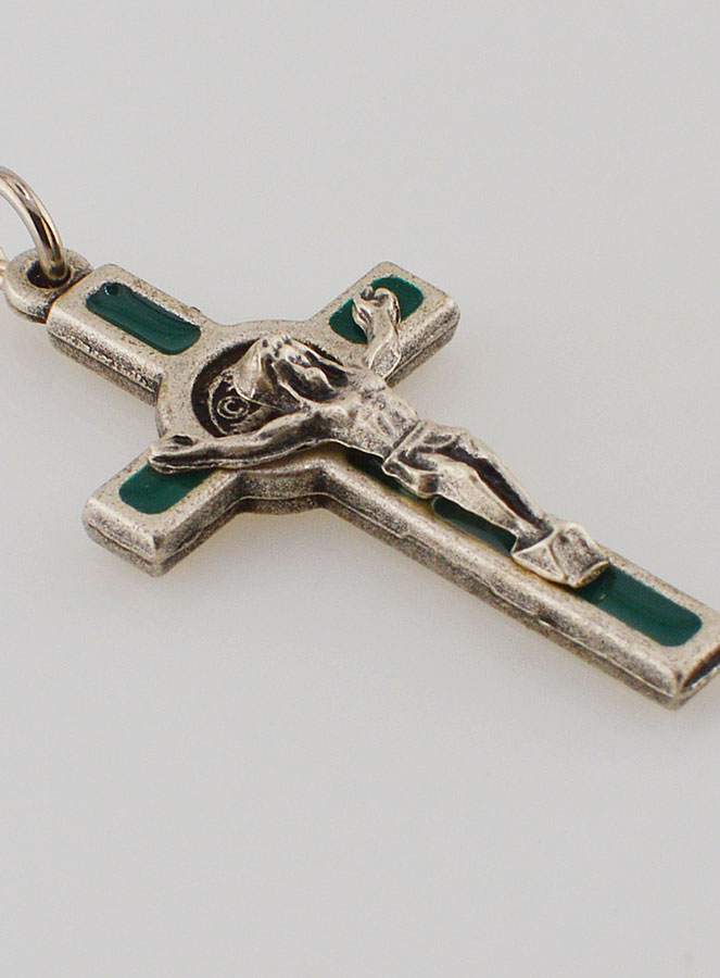 Pendentif Croix de Saint Benoit - Vert (pic 4)