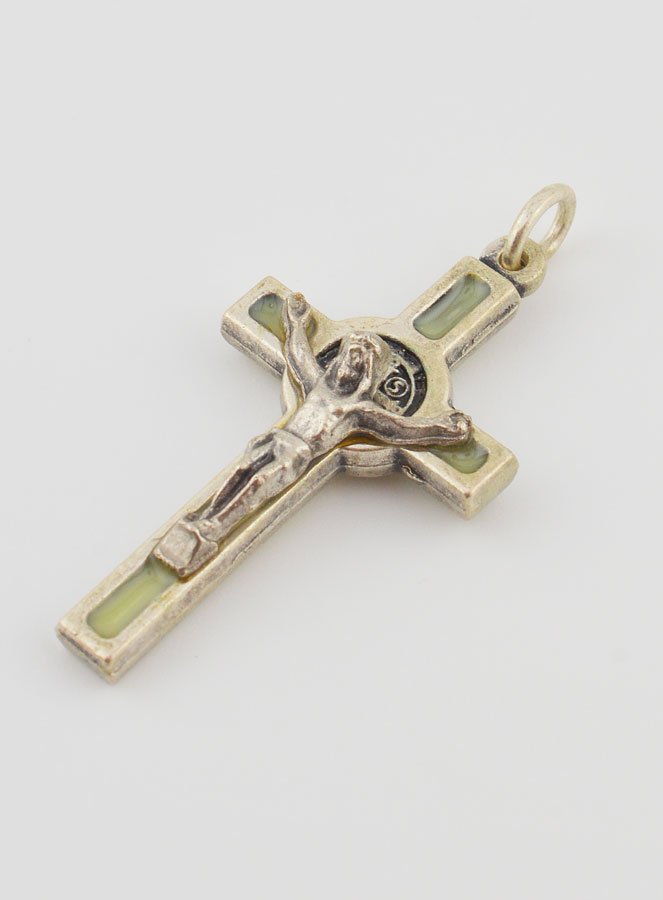Pendentif Croix de Saint Benoit - Fluo (pic 3)