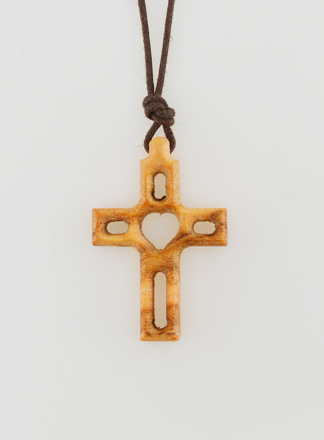 Pendentif Croix en Bois Cordon (pic 1)