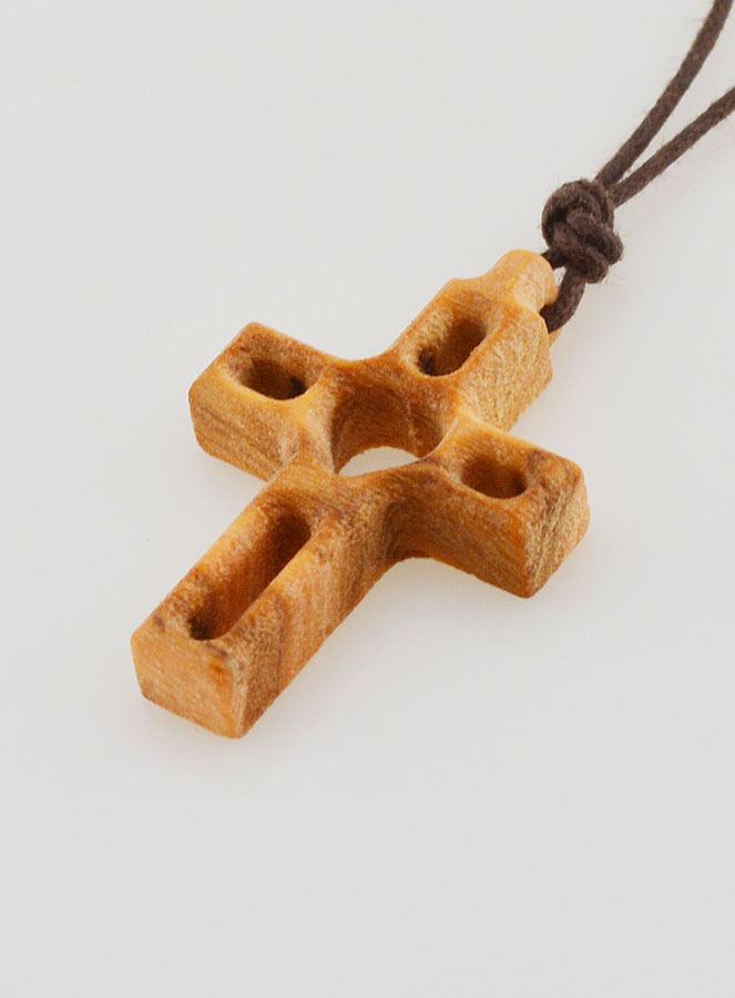 Pendentif Croix en Bois Cordon (pic 4)