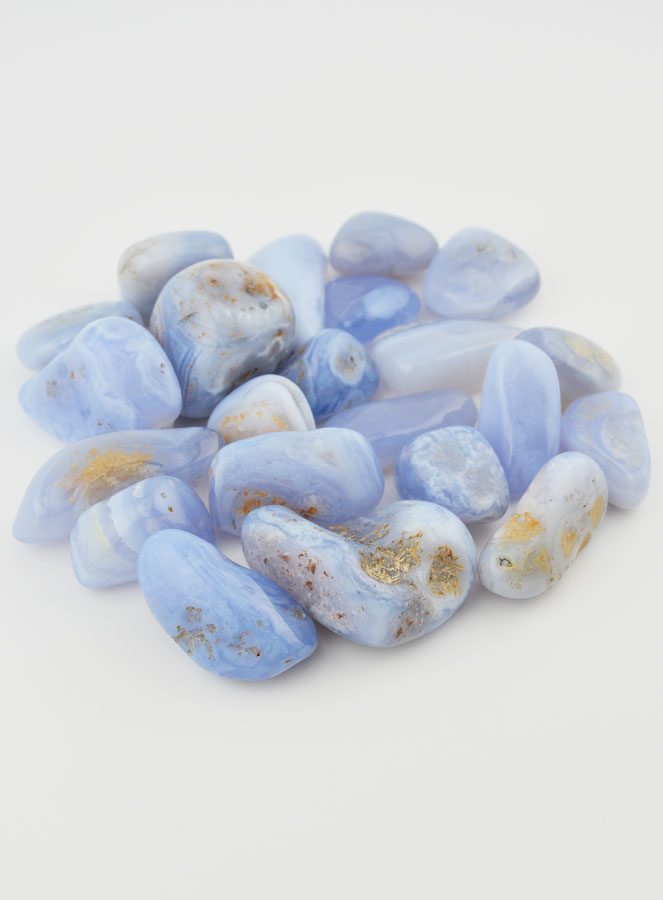 Pierre Naturelle Roulée - Calcédoine Bleue (pic 2)