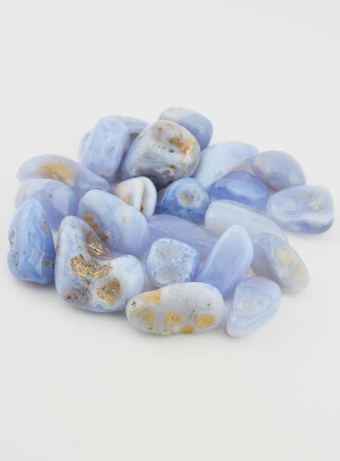 Pierre Naturelle Roulée - Calcédoine Bleue (pic 3)