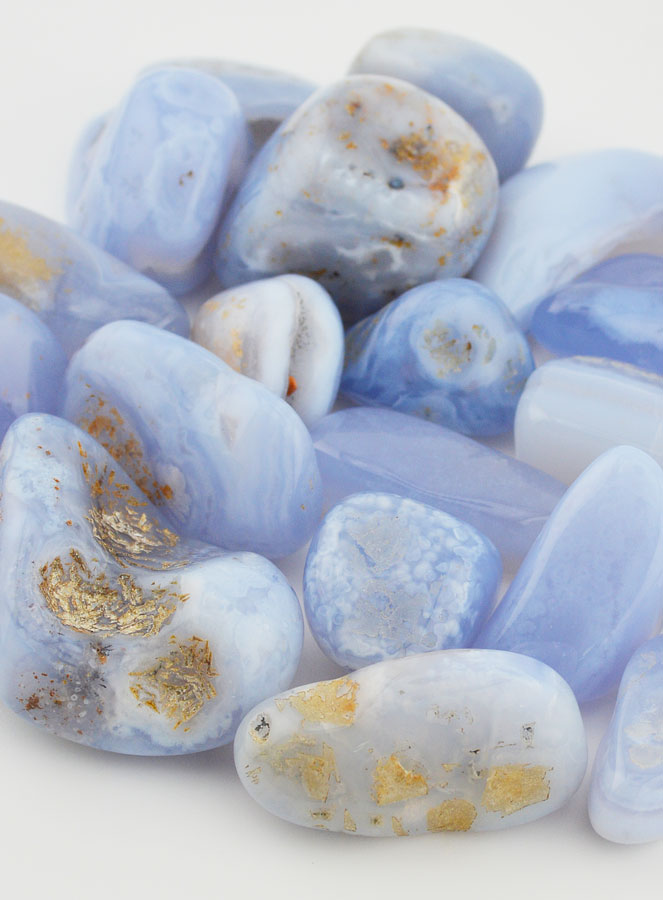 Pierre Naturelle Roulée - Calcédoine Bleue (pic 4)
