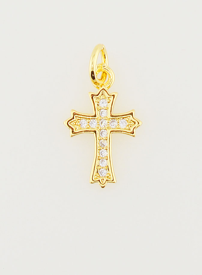 Pendentif Croix Baroque Zirconiums (pic 1)