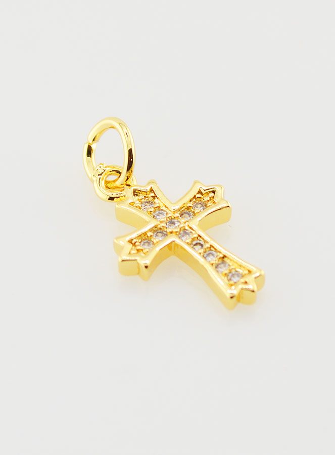 Pendentif Croix Baroque Zirconiums (pic 3)