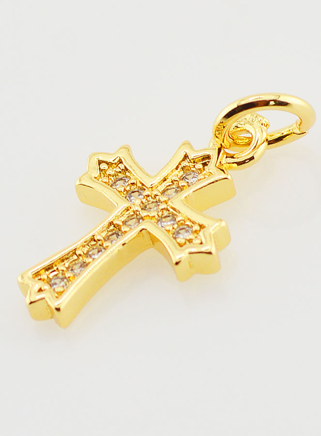 Pendentif Croix Baroque Zirconiums (pic 4)