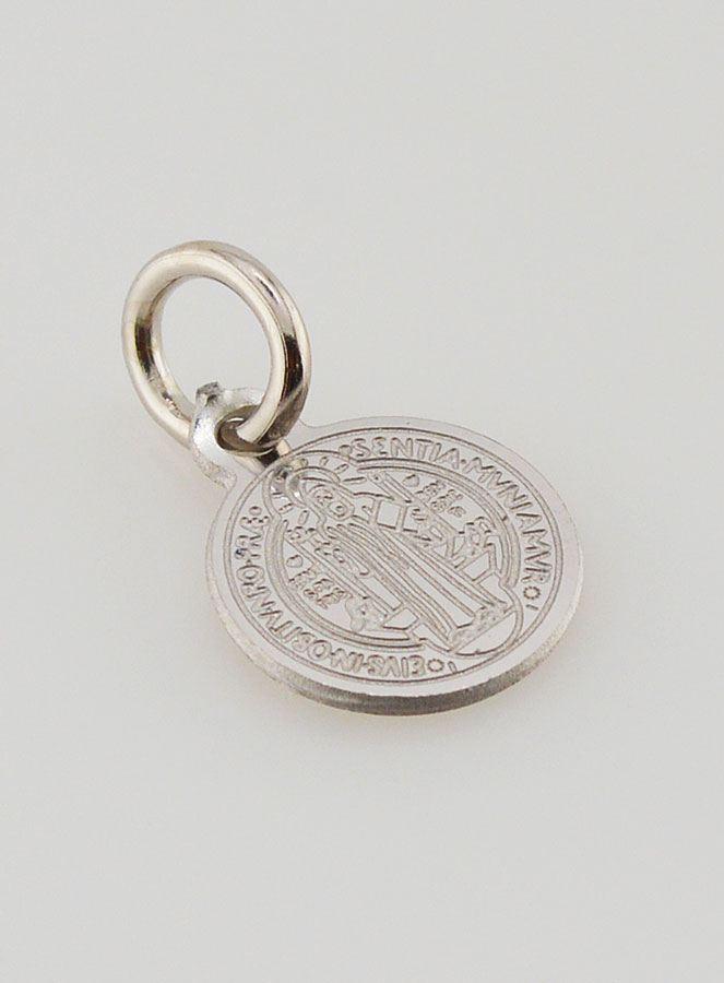Médaille de Saint Benoît en Acier Inoxydable - 10mm (pic 2)