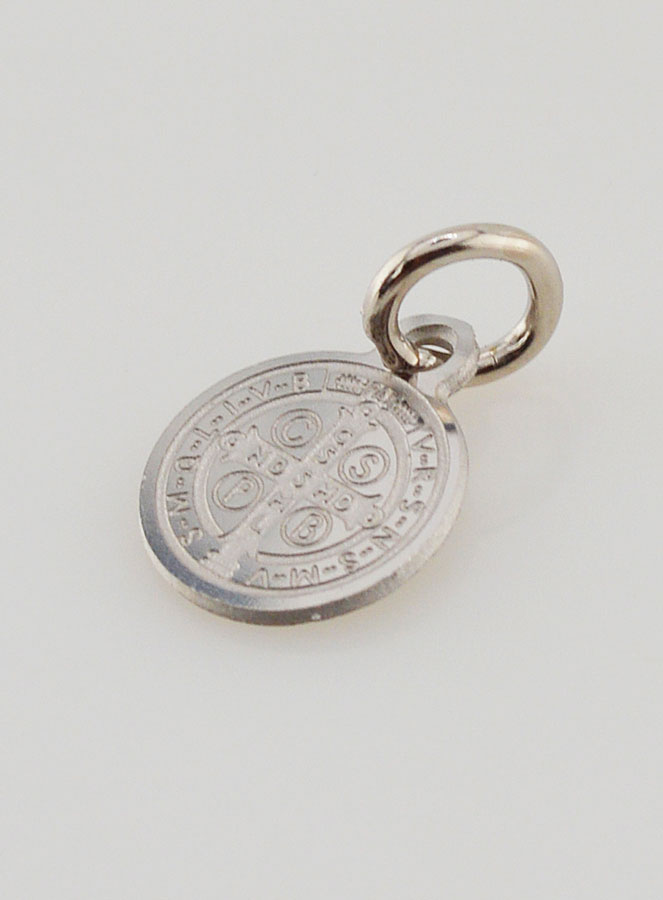 Médaille de Saint Benoît en Acier Inoxydable - 10mm (pic 3)