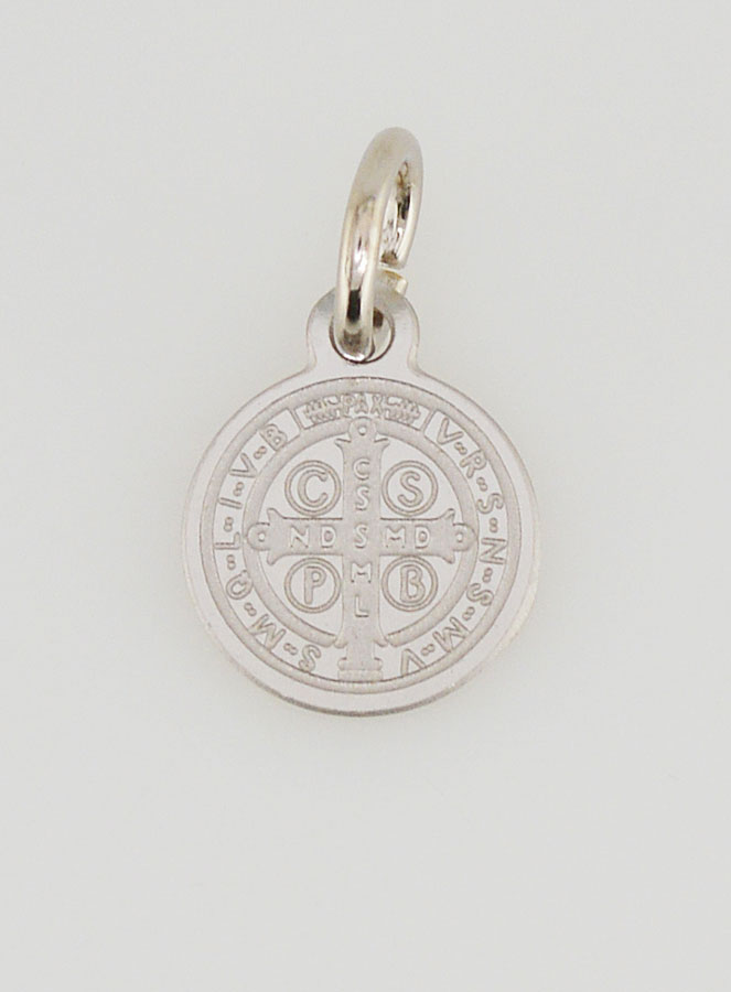 Médaille de Saint Benoît en Acier Inoxydable - 10mm (pic 4)