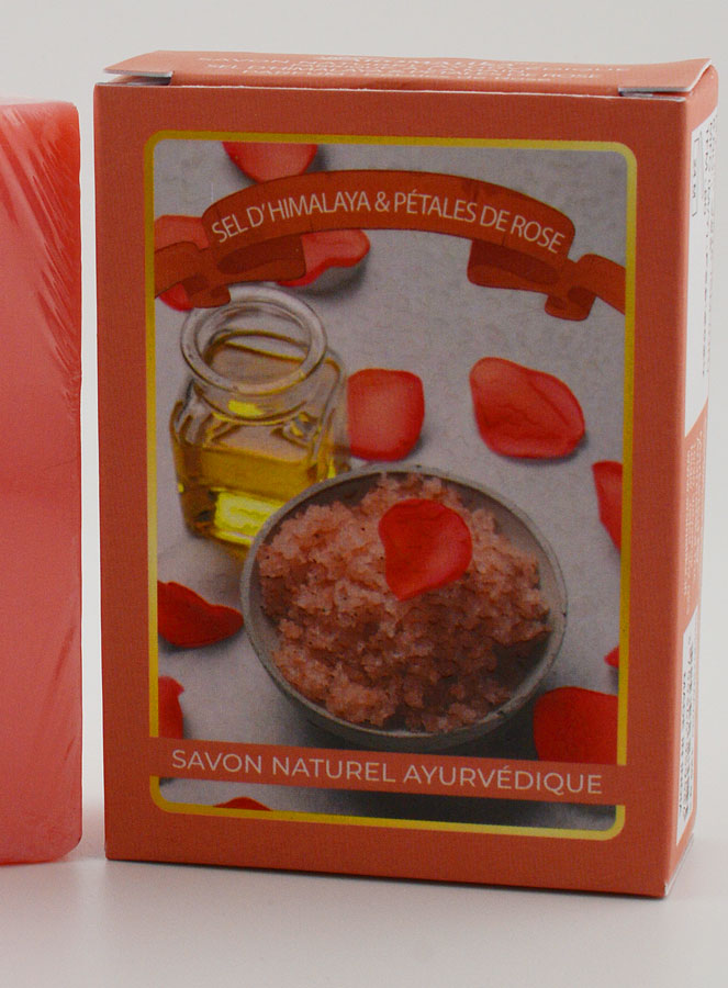 Savon Exfoliant Ayurvédique - Sel de l'Himalaya & Pétale de Rose (pic 4)