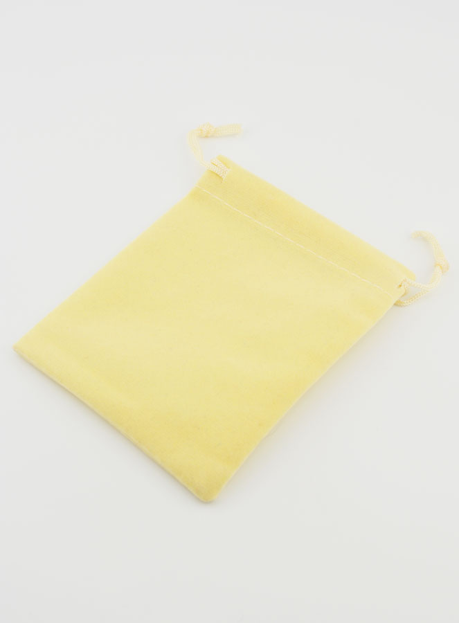 Pochette Chapelet Cadeau Velours 12cm - Beige (pic 2)