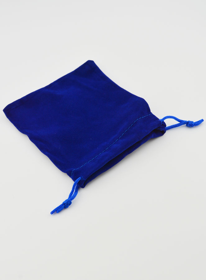 Pochette Chapelet Cadeau Velours 12cm - Bleu (pic 2)