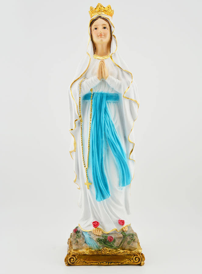 Statue Religieuse Vierge Couronnée - 30cm (pic 1)