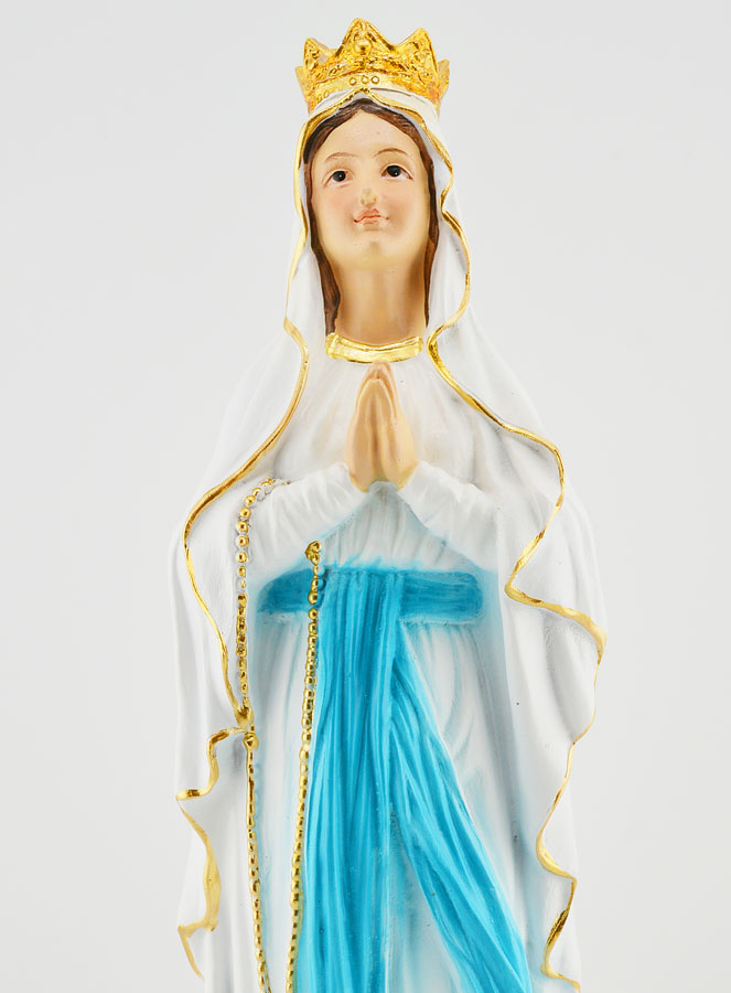 Statue Religieuse Vierge Couronnée - 30cm (pic 4)