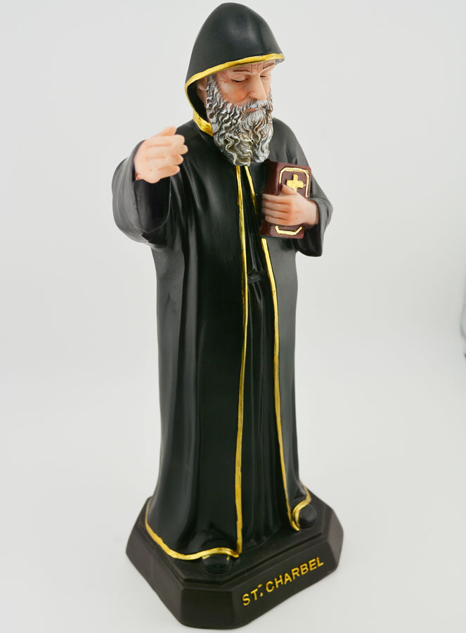 Statue Religieuse de Saint Charbel - 30 cm (pic 3)