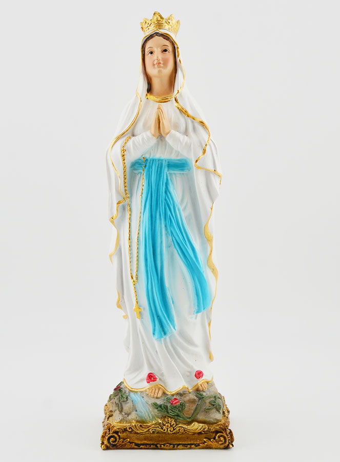 Statue Religieuse Vierge Couronnée - 20cm (pic 1)