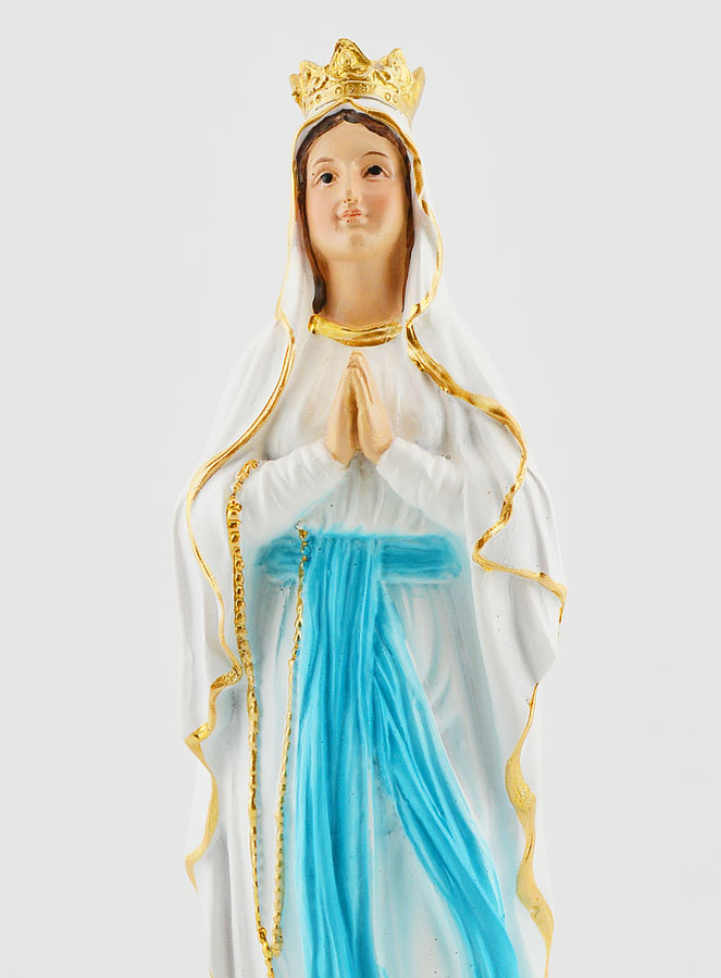 Statue Religieuse Vierge Couronnée - 20cm (pic 4)