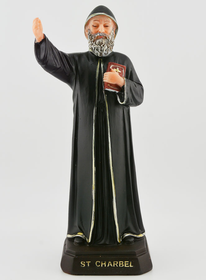 Statue Religieuse de Saint Charbel - 20 cm (pic 1)