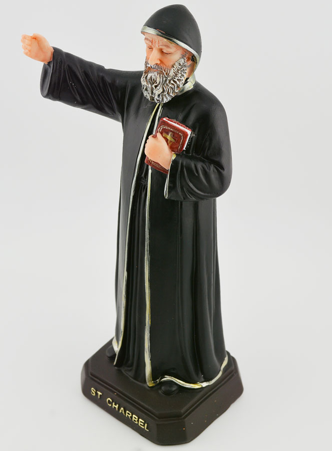 Statue Religieuse de Saint Charbel - 20 cm (pic 2)