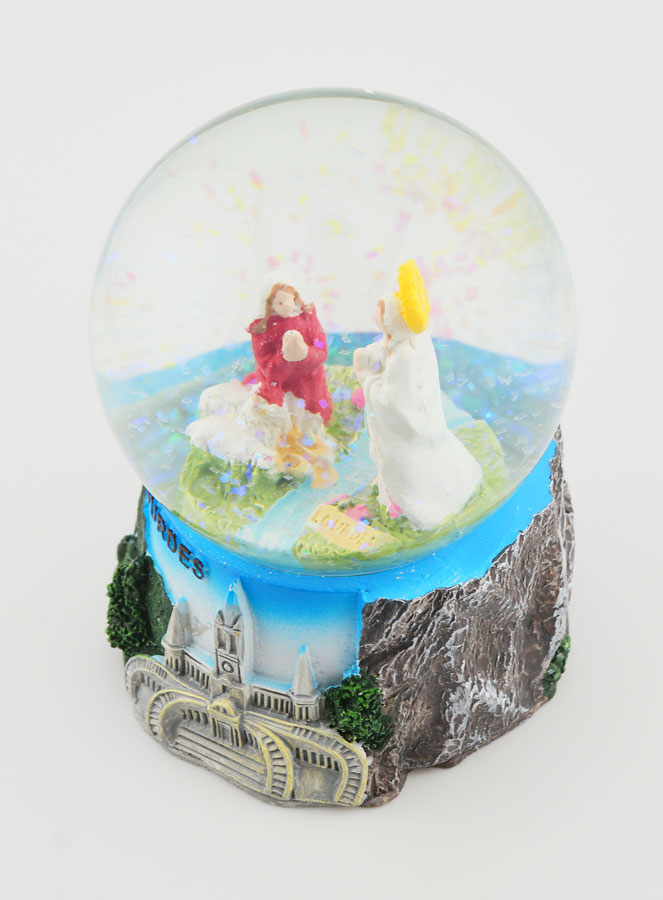 Boule Neige Apparitions de Lourdes & Sanctuaire - 9cm (pic 3)
