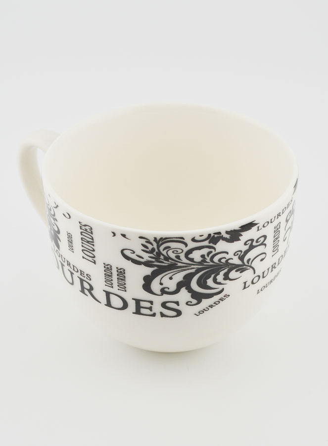 Souvenir de Lourdes - Tasse Lourdes Décor Feuillage 200ml (pic 3)