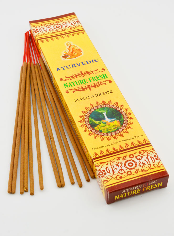 Encens Indien Ayurvedic - 15 Bâtonnets - Fresh Nature (pic 2)