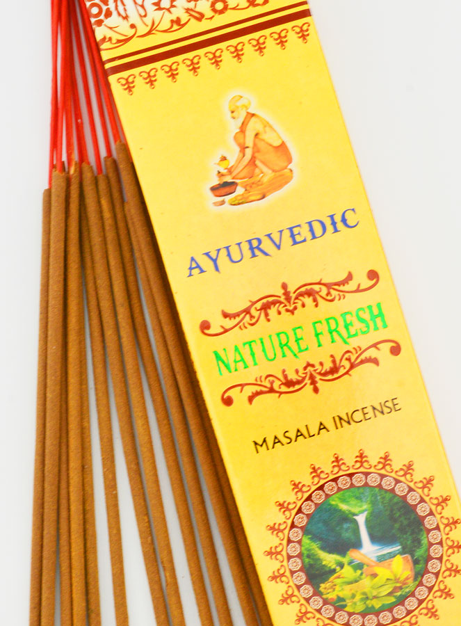 Encens Indien Ayurvedic - 15 Bâtonnets - Fresh Nature (pic 3)