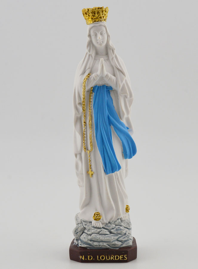 Statue Religieuse Vierge Marie Couronnée - 10cm (pic 1)