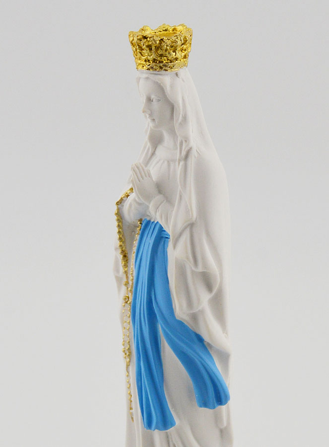 Statue Religieuse Vierge Marie Couronnée - 10cm (pic 3)