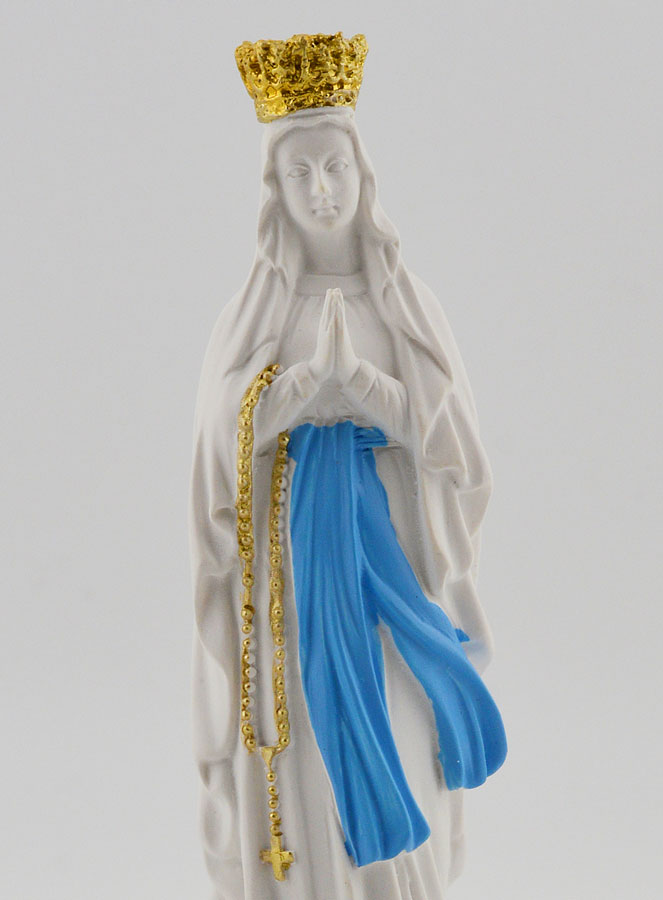 Statue Religieuse Vierge Marie Couronnée - 10cm (pic 4)