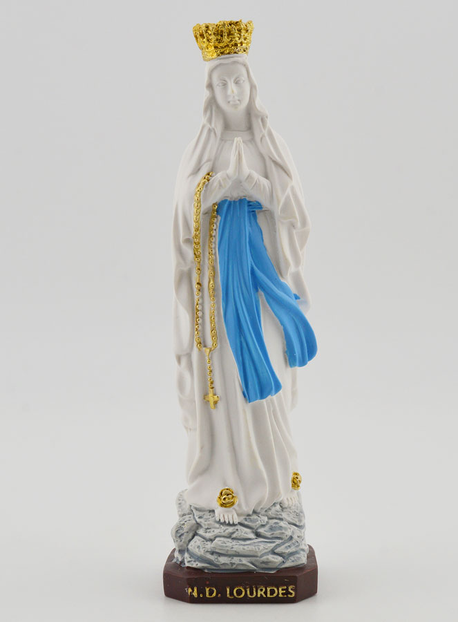 Statue Religieuse Notre Dame de Lourdes - 10cm (pic 1)
