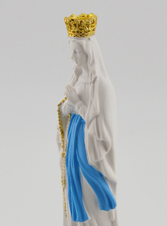 Statue Religieuse Notre Dame de Lourdes - 10cm (pic 4)