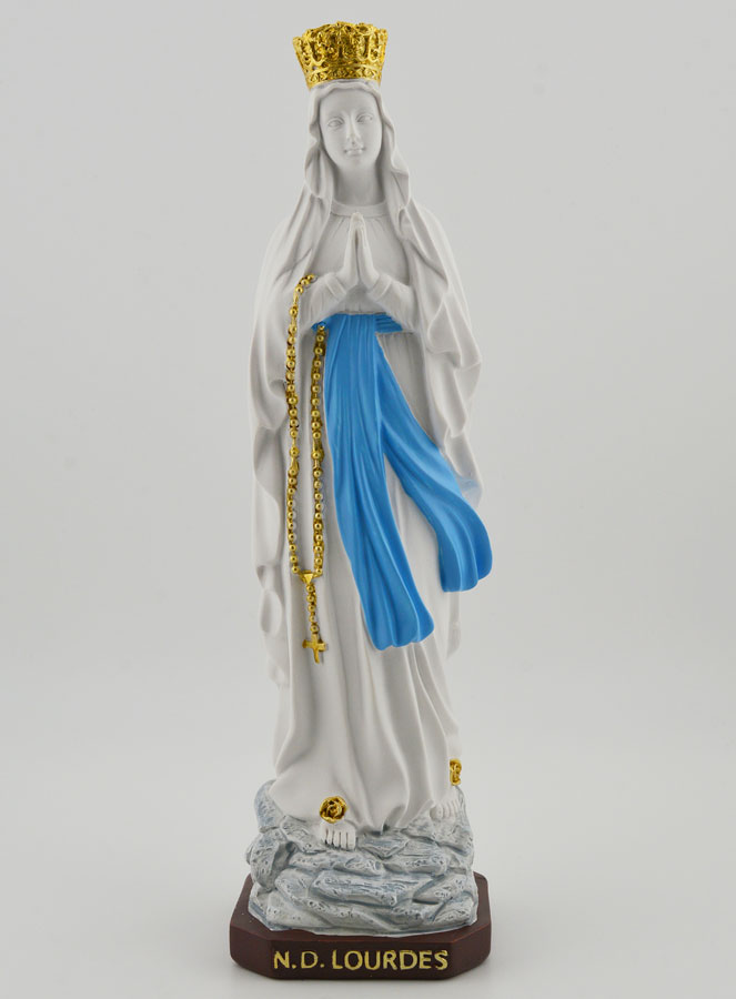 Statue Religieuse Vierge Marie Couronnée - 20cm (pic 1)