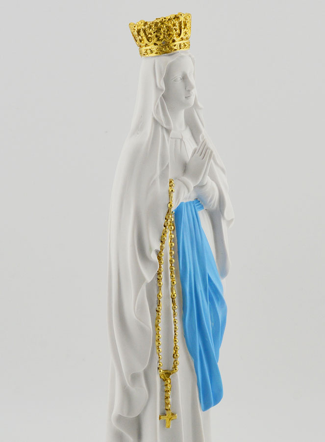 Statue Religieuse Vierge Marie Couronnée - 20cm (pic 2)