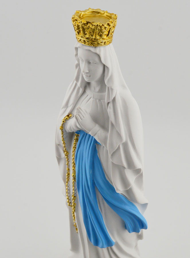 Statue Religieuse Vierge Marie Couronnée - 20cm (pic 3)