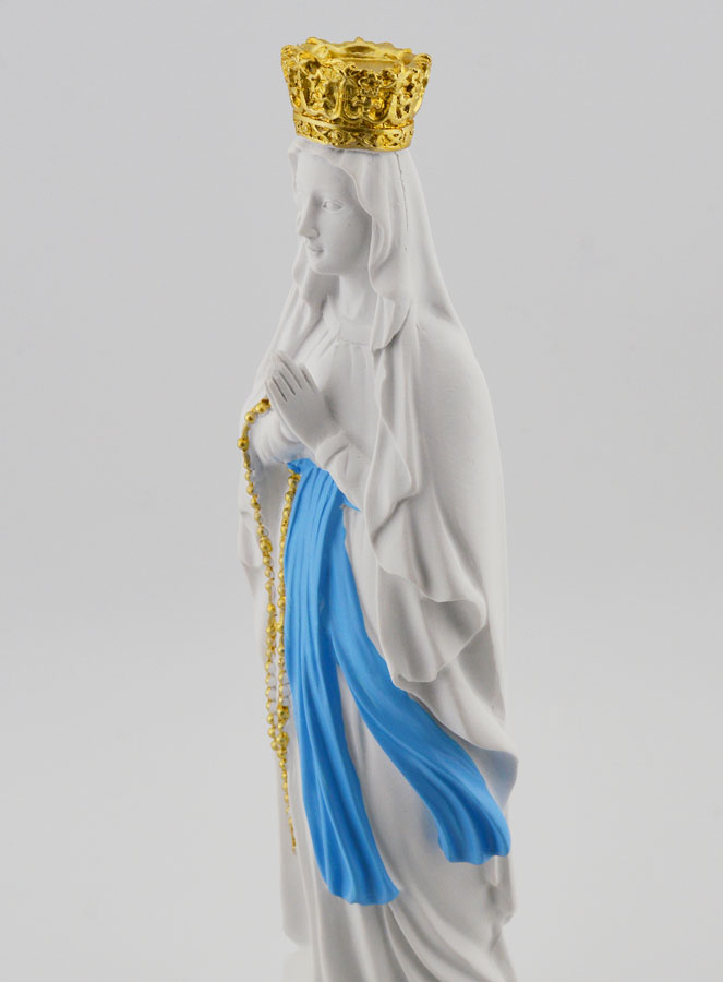 Statue Religieuse Notre Dame de Lourdes - 20cm (pic 4)