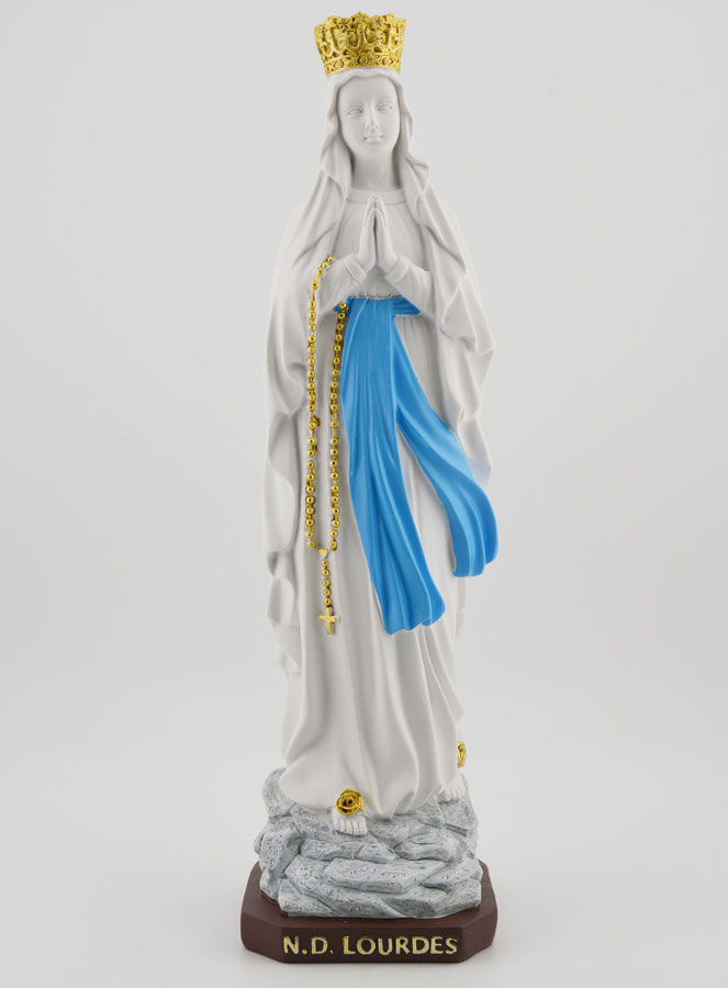 Statue Religieuse Vierge Marie Couronnée - 25cm (pic 1)