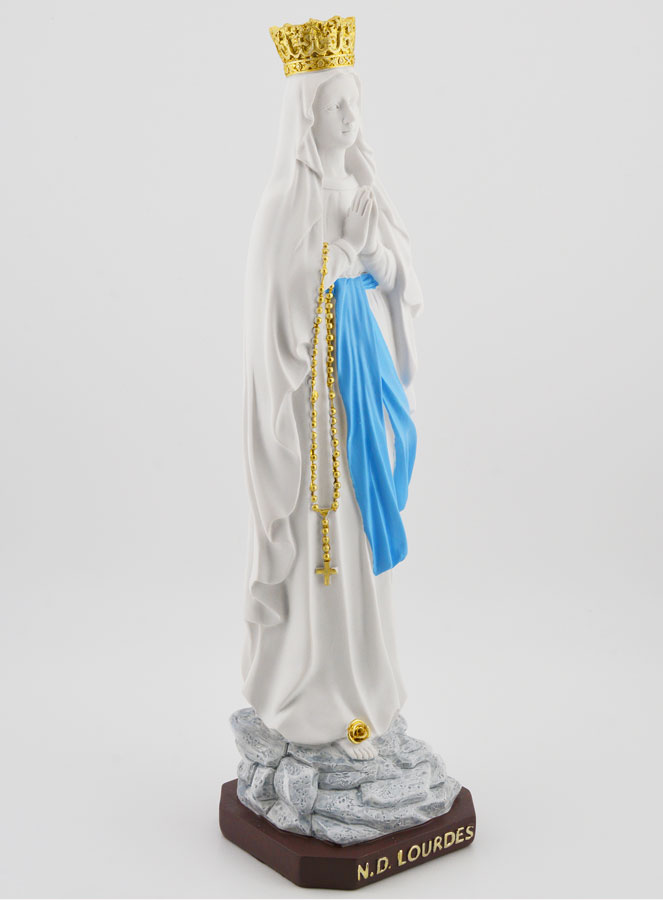 Statue Religieuse Vierge Marie Couronnée - 25cm (pic 2)