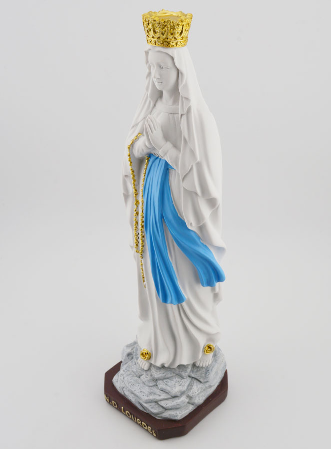 Statue Religieuse Vierge Marie Couronnée - 25cm (pic 3)