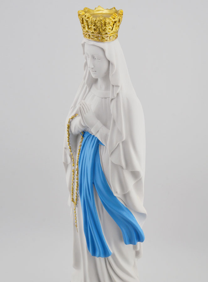 Statue Religieuse Vierge Marie Couronnée - 30cm (pic 3)