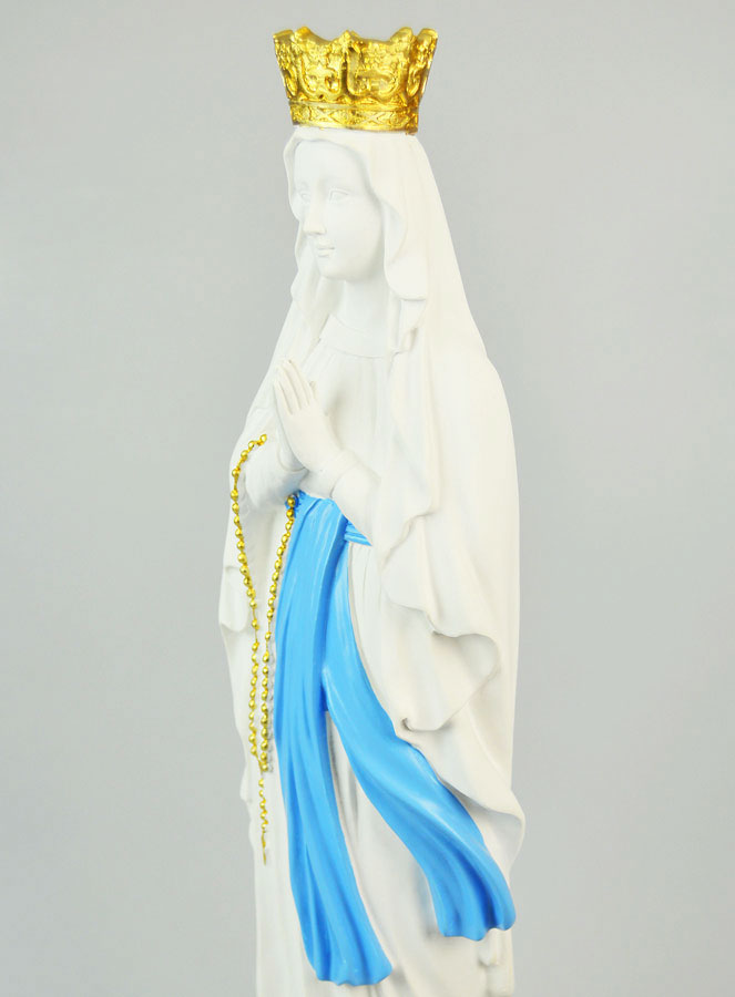 Statue Religieuse Vierge Marie Couronnée - 40cm (pic 3)