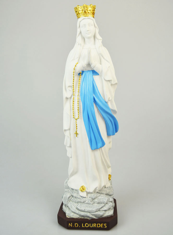 Statue Religieuse Notre Dame de Lourdes - 40cm (pic 1)