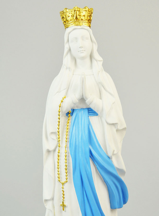 Statue Religieuse Notre Dame de Lourdes - 40cm (pic 2)