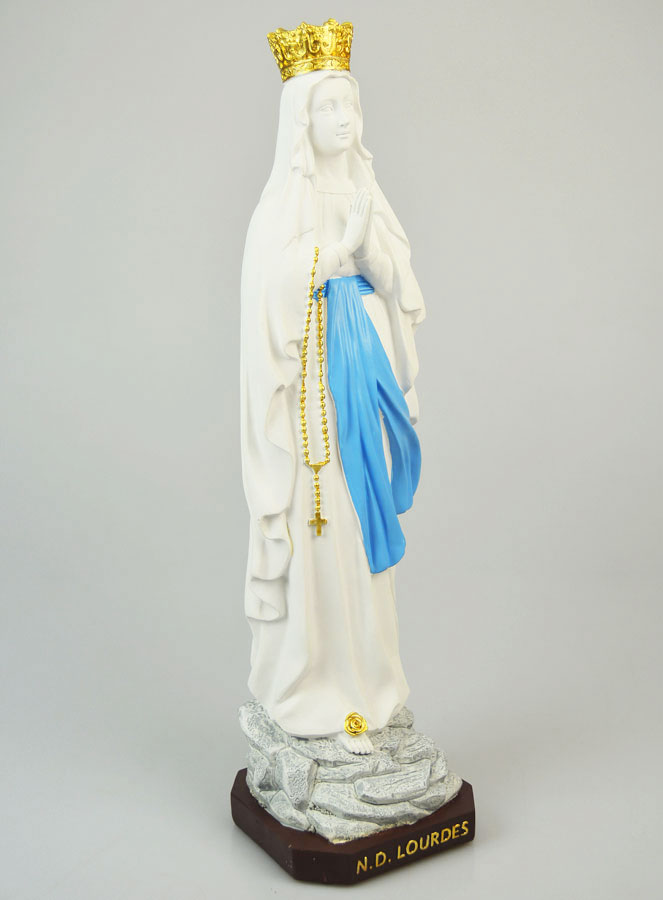 Statue Religieuse Notre Dame de Lourdes - 40cm (pic 3)