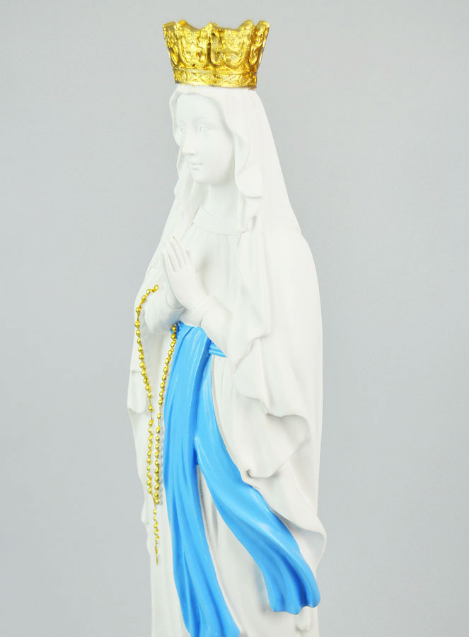 Statue Religieuse Notre Dame de Lourdes - 40cm (pic 4)
